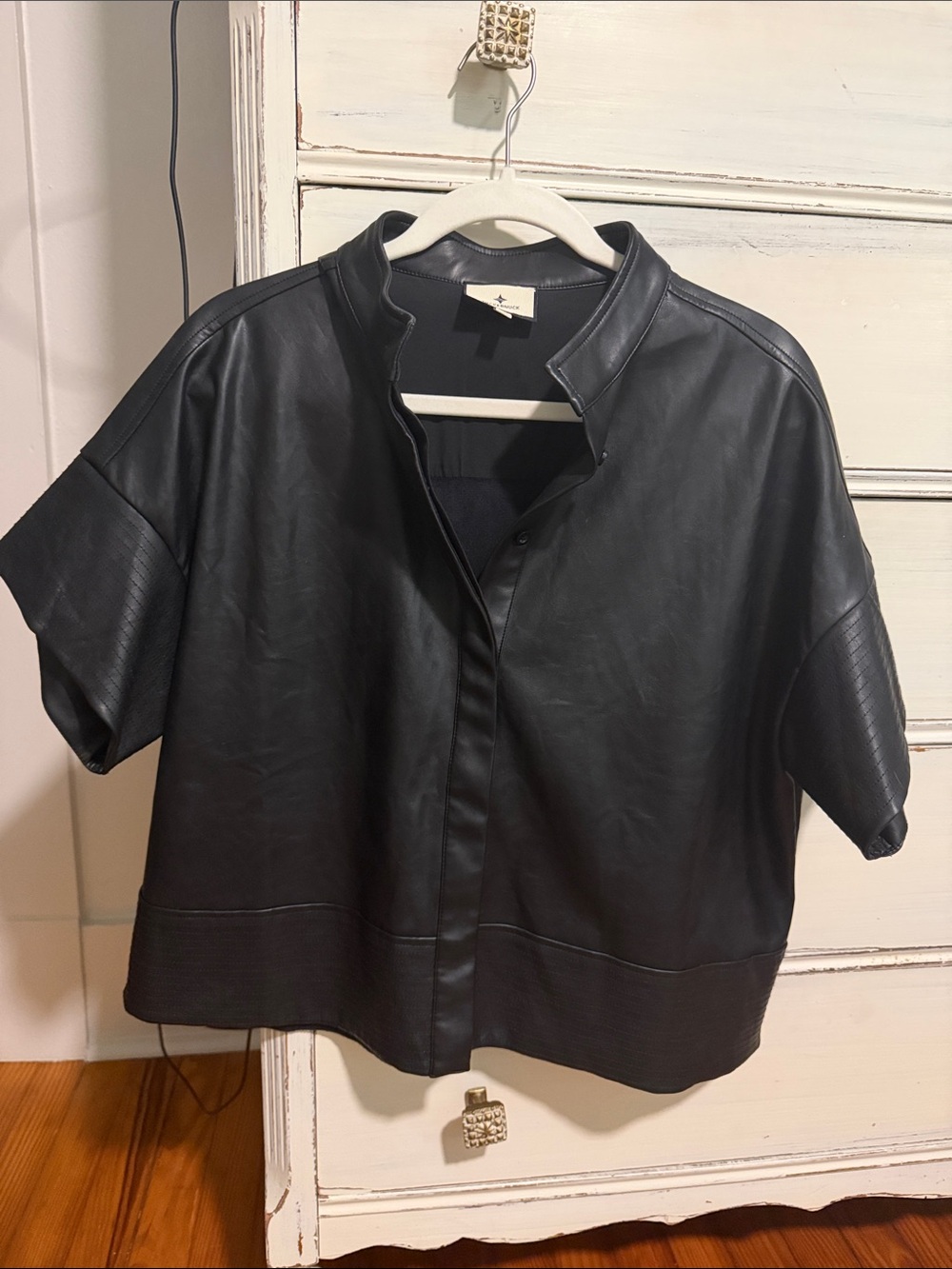 Tuckernuck Black Short-Sleeve Leather Polo
